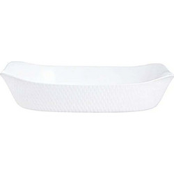 Luminarc Cuisine Wavy White Πυρίμαχο Σκεύος Πορσελάνης Ορθογώνιο 34x25cm Q8155
