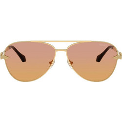 Versace VE2283 1002EL Ανδρικά Γυαλιά Ηλίου Aviator Μεταλλικά Χρυσά με Καφέ Φακό