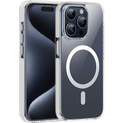 Hoco Premium Series AS6 Anti-Drop Mag-charge Back Cover Clear/Grey (iPhone 15 Pro)