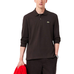 Lacoste Ανδρική Μπλούζα Polo Μακρυμάνικη Σοκολατί L1312-SKB