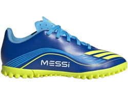 Adidas F50 Messi Club TF JR4427 Παιδικά Ποδοσφαιρικά Παπούτσια με Σχάρα Μπλε Lime
