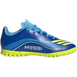 Adidas F50 Messi Club TF JR4427 Παιδικά Ποδοσφαιρικά Παπούτσια με Σχάρα Μπλε Lime