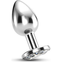 Crushious Bijou Small Πρωκτική Σφήνα Diamond Plug 7cm Ασημί