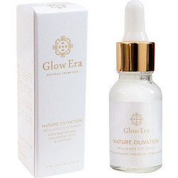 Glow Era Nature Olivation Brilliance Serum Ματιών για Μαύρους Κύκλους με Καφεΐνη Νιασιναμίδη & Υαλουρονικό 15ml