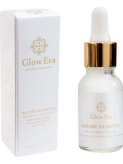 Glow Era Nature Olivation Brilliance Serum Ματιών για Μαύρους Κύκλους με Καφεΐνη Νιασιναμίδη & Υαλουρονικό 15ml