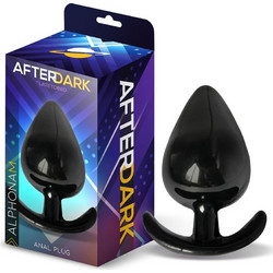 LateToBed Afterdark Alphona Medium Πρωκτική Σφήνα 9.7cm Μαύρη AD-595