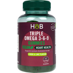 Holland & Barrett Triple Omega 3-6-9 Lemon & Lime Έλαιο Λιναρόσπορου Λεμόνι 60 Ζελεδάκια
