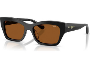 Vogue VO5658SU W44/73 Γυναικεία Γυαλιά Ηλίου Πεταλούδα Κοκάλινα Μαύρα με Καφέ Φακό