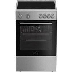 Indesit I6V8KMX Κουζίνα Αερίου & Ρεύματος 66lt με Κεραμικές Εστίες 60cm