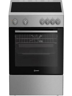 Indesit I6V8KMX Κουζίνα Αερίου & Ρεύματος 66lt με Κεραμικές Εστίες 60cm
