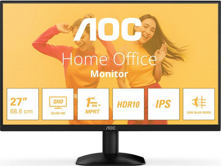 AOC B3 Q27B35E IPS HDR Monitor 27" 2560x1440 QHD 75Hz 4ms