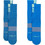 Nike Multiplier Ανδρικές Κάλτσες Ψηλές με Σχέδια Royal Blue Μπλε 2Pack SX7557-991