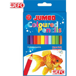 EFO Jumbo Ξυλομπογιές Σετ 12τμχ