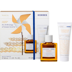 Korres Cashmere Kumquat Eau de Toilette 50ml + Body Milk 125ml