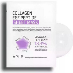 APLB Collagen EGF Peptide Sheet Μάσκα Προσώπου για Αντιγήρανση & Ενυδάτωση με Κολλαγόνο & Πεπτίδια 25ml