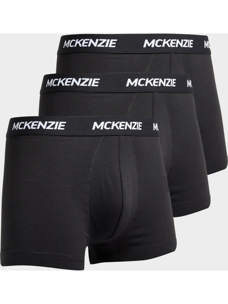 Mckenzie Ανδρικά Μποξεράκια Σετ 3Pack Μαύρα MCKAA14249372