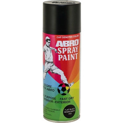 Abro Σπρέι Βαφής Μαύρο Satine 400ml SPP-013-SAT-BLK-CH