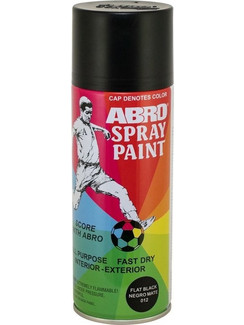 Abro Σπρέι Βαφής Μαύρο Satine 400ml SPP-013-SAT-BLK-CH