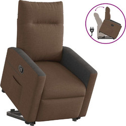 vidaXL Πολυθρόνα Relax με Υποπόδιο Ανακλινόμενη Καφέ 3324055