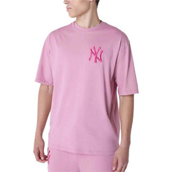 New Era MLB New York Yankees Ανδρικό Αθλητικό T-Shirt Ροζ 60596181