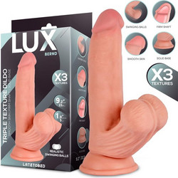 LateToBed Lux Bernd Triple Density Ρεαλιστικό Dildo με Βεντούζα & Όρχεις 23.5cm Flesh