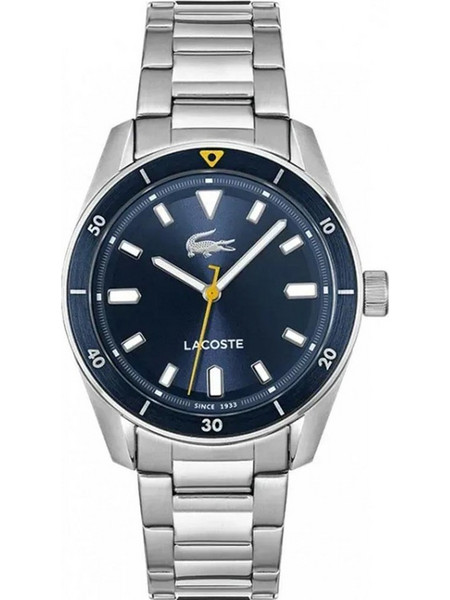 Lacoste Boston Ανδρικό Ρολόι με Ασημί Μεταλλικό Μπρασελέ 2011424