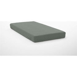 Dimcol Σεντόνι Μονό Βαμβακερό με Λάστιχο 100x200+30 Exotic Line Olive