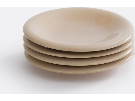 LA Redoute Toria Ecru Beige Πιάτα Γλυκού Κεραμικά 22cm 4τμχ 3614855800103