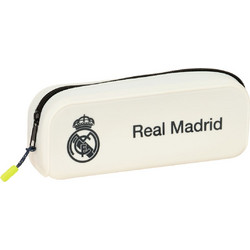 Safta CF Real Madrid Κασετίνα Βαρελάκι Λευκή 812554886