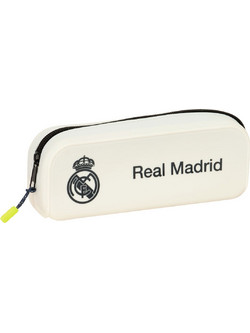 Safta CF Real Madrid Κασετίνα Βαρελάκι Λευκή 812554886