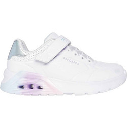 Skechers Uno Lite 2.0 Παιδικά Sneakers Λευκά Λιλά Ασημί 310435L-WMLT