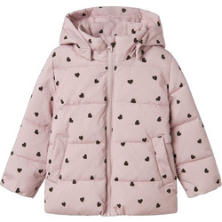 Name It Παιδικό Μπουφάν Χειμωνιάτικο Puffer Αντιανεμικό Ροζ 13243667