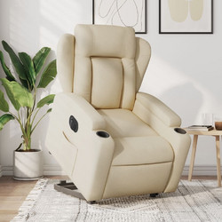 vidaXL Πολυθρόνα Relax Ανακλινόμενη Μπεζ 3204515