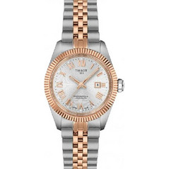 Tissot Γυναικείο Ρολόι Αυτόματο με Ασημί Ροζ Χρυσό Μεταλλικό Μπρασελέ T156.208.22.033.00