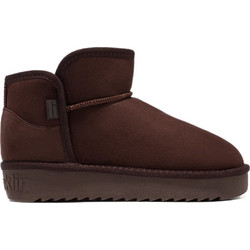 D.Franklin Nordic Low Γυναικεία Μποτάκια Πλατφόρμα Suede Σοκολατί με Γούνα DFSH370021
