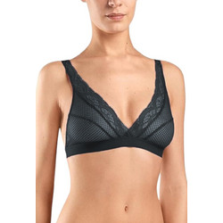Hanro Bralette χωρίς Μπανέλα Navy Μπλε 072152-0761