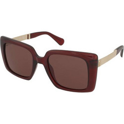 Max & Co MO0134 66E Γυναικεία Γυαλιά Ηλίου Τετράγωνα Κοκάλινα Καφέ Χρυσό με Καφέ Φακό