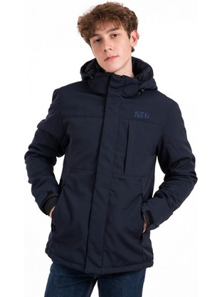 Ice Tech Ανδρικό Μπουφάν Χειμωνιάτικο Puffer Navy Μπλε G327