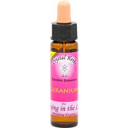 Crystal Herbs Geranium Ανθοΐαμα σε Σταγόνες για Αισιοδοξία 10ml