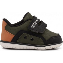 Klin Βρεφικά Sneakers Αγκαλιάς Μαύρο Πράσινο 783-22009