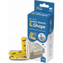 Sipo Στρογγυλά Προστατευτικά Γωνιών L-Shape 12τμχ