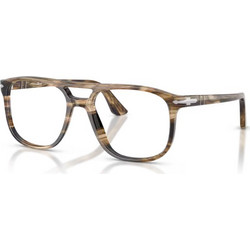 Persol PO3329V 1236 Ανδρικός Σκελετός Γυαλιών Οράσεως Κοκάλινος Καφέ