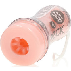 Shots RealRock Easy Rider Textured Pocket Αυνανιστήρι 21cm Pink