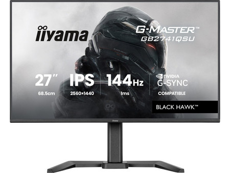 iiyama G-Master GB2741QSU-B1 IPS Gaming Monitor 27" 2560x1440 QHD 144Hz 1ms