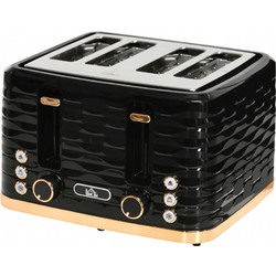HOMCOM 800-209V90BK Φρυγανιέρα 4 Θέσεων 1860W