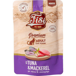 FISI Adult Sterilised Mousse with Tuna & Mackerel 80gr