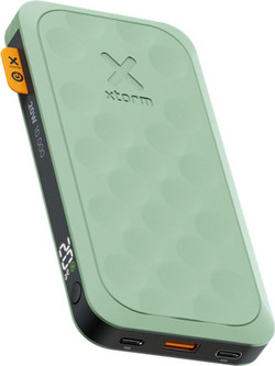 Xtorm FS5103U Power Bank 10000mAh 20W με Θύρα USB-A & 2 Θύρες USB-C Quick Charge 3.0 & Power Delivery Sage Green