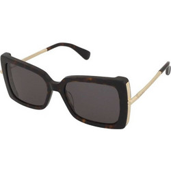 Max Mara MM0166 52A Γυναικεία Γυαλιά Ηλίου Πεταλούδα Μαύρο Χρυσό με Μαύρο Φακό