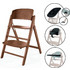 Cybex Click & Fold 4 in 1 Αναδιπλούμενο Καρεκλάκι Φαγητού Ξύλινο Καφέ