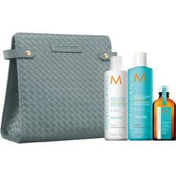 Moroccanoil Volume XMAS 2025 Σετ Περιποίησης Μαλλιών Conditioner 250ml + Λάδι 50ml + Νεσεσέρ + Σαμπουάν 250ml